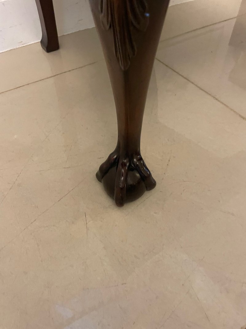 Outstanding Quality Set of 8 Antique Victorian Carved Mahogany Dining Chairs - Image 29